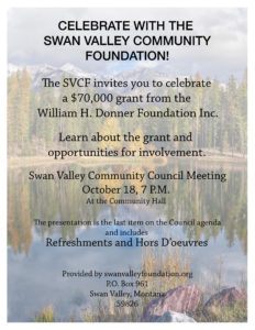Swan Valley Community Foundation working hard for the community.